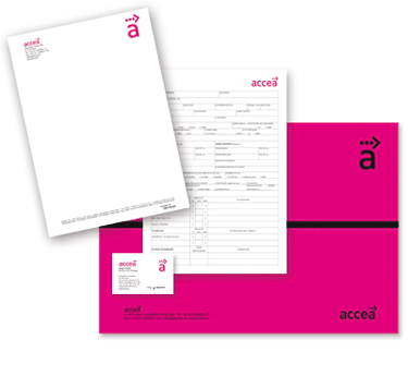 Arbeitsprobe Drucksorten Accea